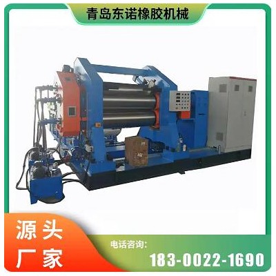 三辊压延机生产厂家 出片精度0.2mm 配6辊筒冷却 倒L型60度斜角