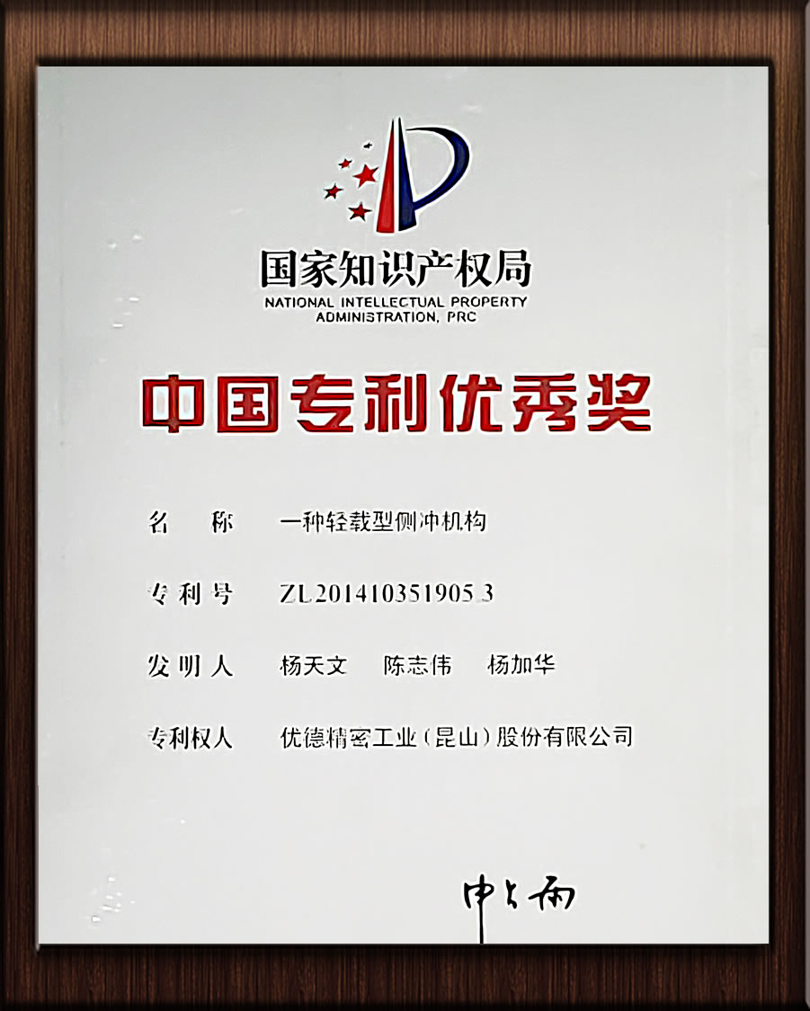 中国专利优秀奖