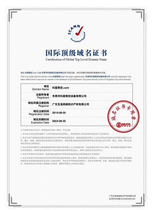 國際頂級域名證書
