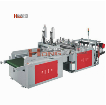 双道带自动冲口热封热切制袋机--（瑞安自动冲口热封冷切制袋机）图1