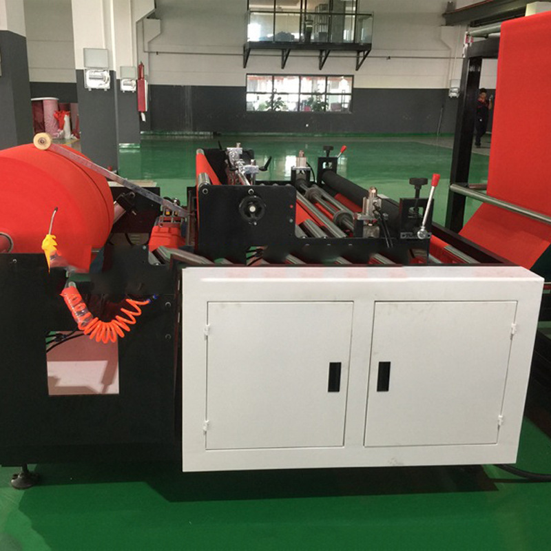 平口购物袋生产设备无纺布抽绳袋制造机器 无纺布制袋机厂家定制图1