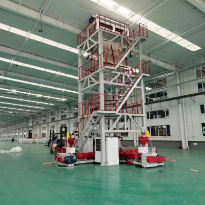 全自動吹膜機三層共擠高速,塑料薄膜高速吹膜機,PE全自動吹膜機組