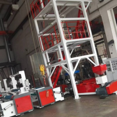 三層共擠旋轉(zhuǎn)機(jī)頭吹膜復(fù)合機(jī)組,三層共擠吹膜機(jī)