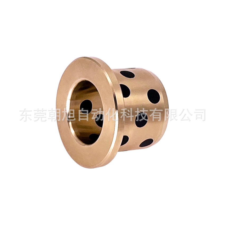 GGBF通用导套 带肩型 黄铜材质镶嵌石墨 自润滑耐高温 耐磨铜套图3