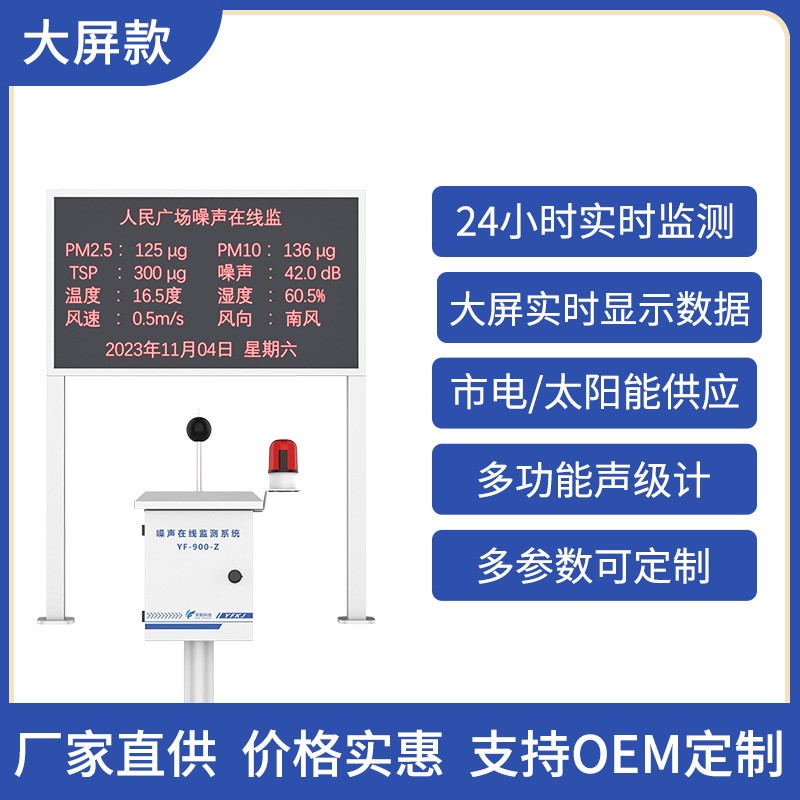 奕帆噪声在线监测系统 户外小区工业环境噪音分贝超标报图2
