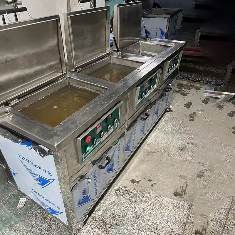 三槽超声波清洗清洗机工业级铝件冲压加工油清洗设备循 环过滤清洁图2