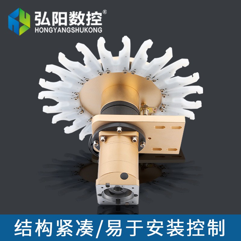 雕刻机自动换刀盘刀库木工开料机主轴电机数控工加中心换刀架刀柄图3