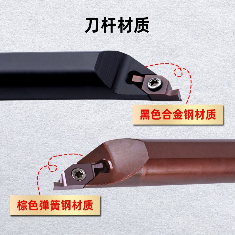 小径端面内孔切槽刀杆端面槽刀SGIVFR16Q16圆弧浅槽刀VC1604R刀片图3
